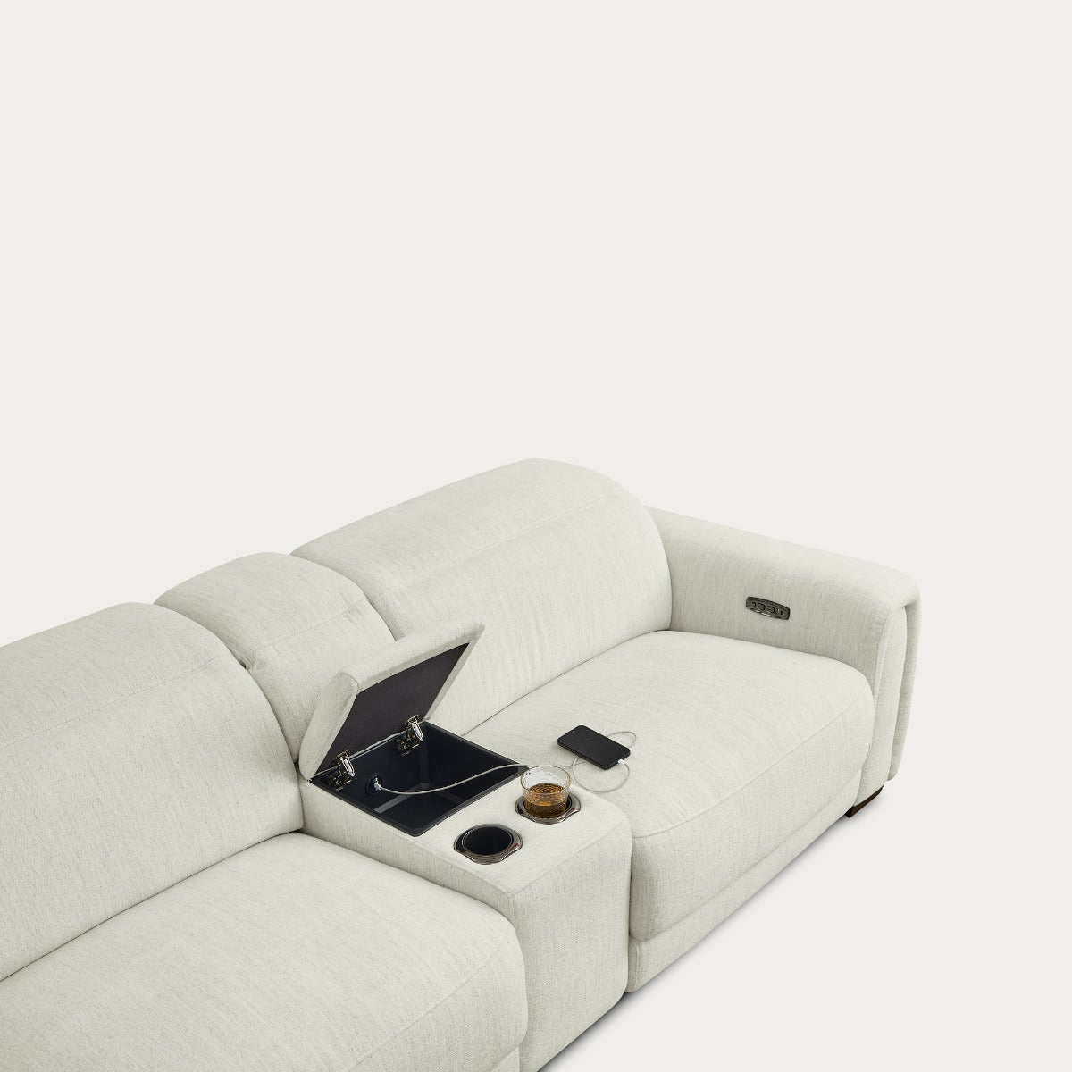 Jovan Sofa with Recliners – Birch Fabric | Creative Furniture
