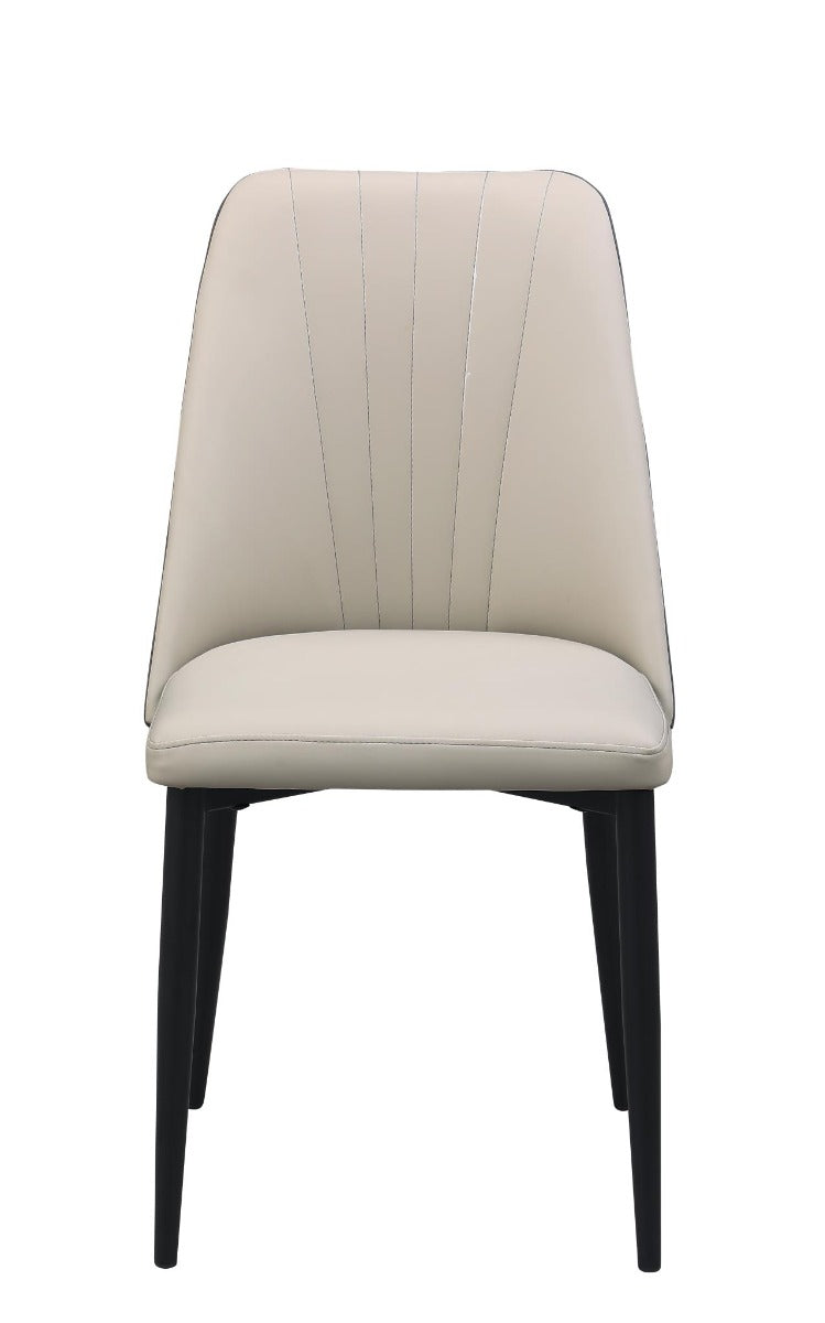 Chintaly Judith Modern Side Chair with 2-Tone Upholstery