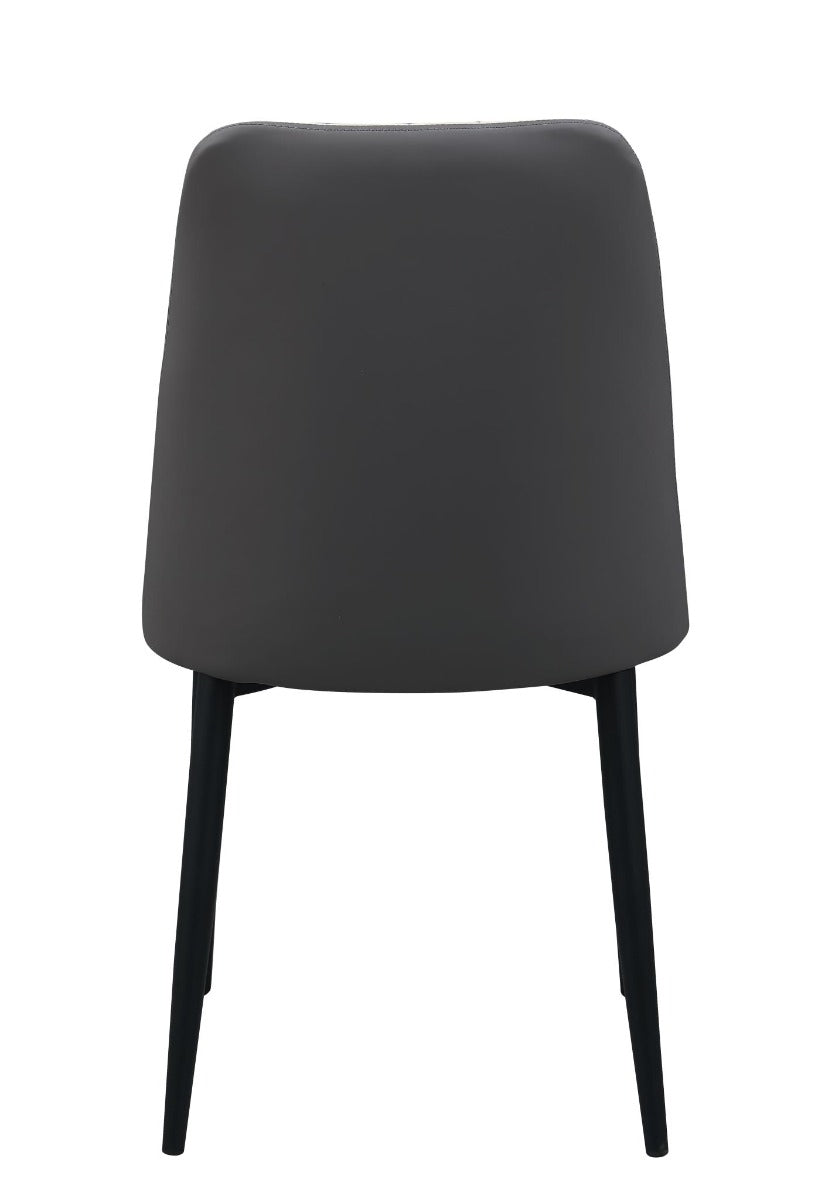 Chintaly Judith Modern Side Chair with 2-Tone Upholstery