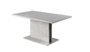 Chintaly Kalinda Carina 5 Piece - Grey Contemporary Dining Set with Extendable Table & Cantilever Chairs
