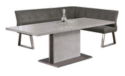 Chintaly Kalinda 2 Piece Contemporary Dining Set with Extendable Table and Nook