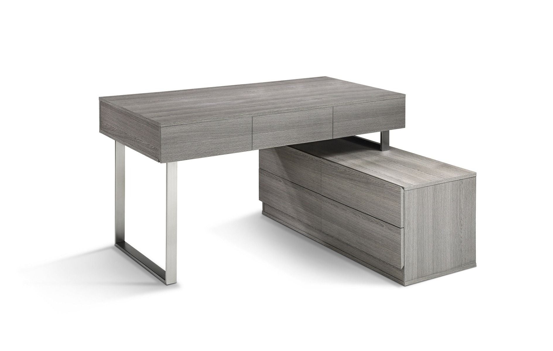J & M KD12 Office Desk with Storage Cabinet