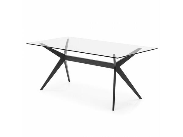 Calligaris Kent 4105-FR180 modern table with rectangular top and wooden base