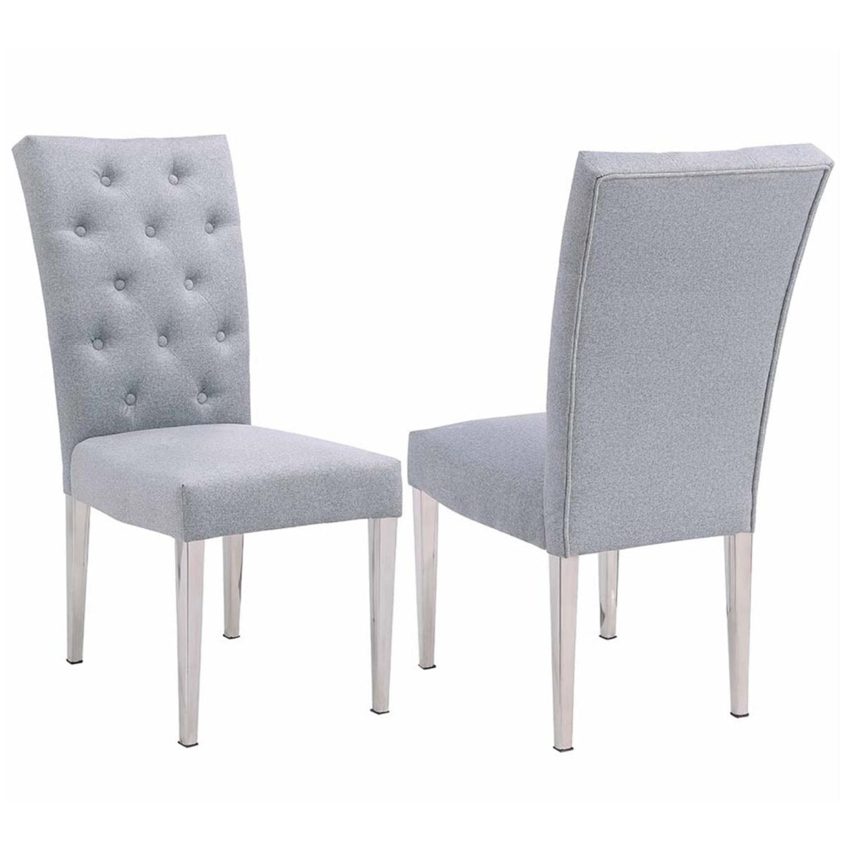 Chintaly Jennifer Dining Room Set with Sintered Stone Table & 4 Kerry Tufted Chairs