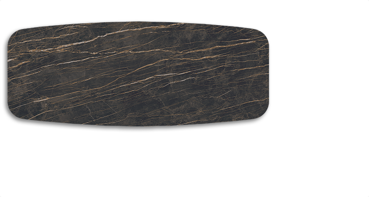 Atlantis Keramik Dining Table with Rounded Top 118"