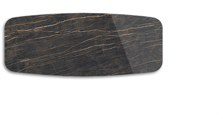 Atlantis Keramik Dining Table with Rounded Top 118"