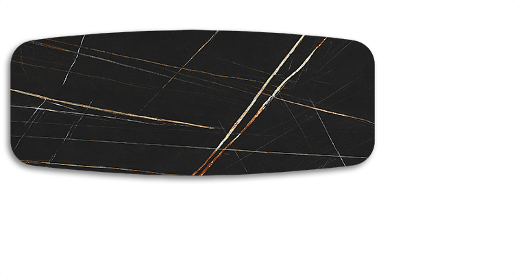 Atlantis Keramik Dining Table with Rounded Top 118"