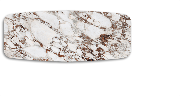 Atlantis Keramik Dining Table with Rounded Top 118"