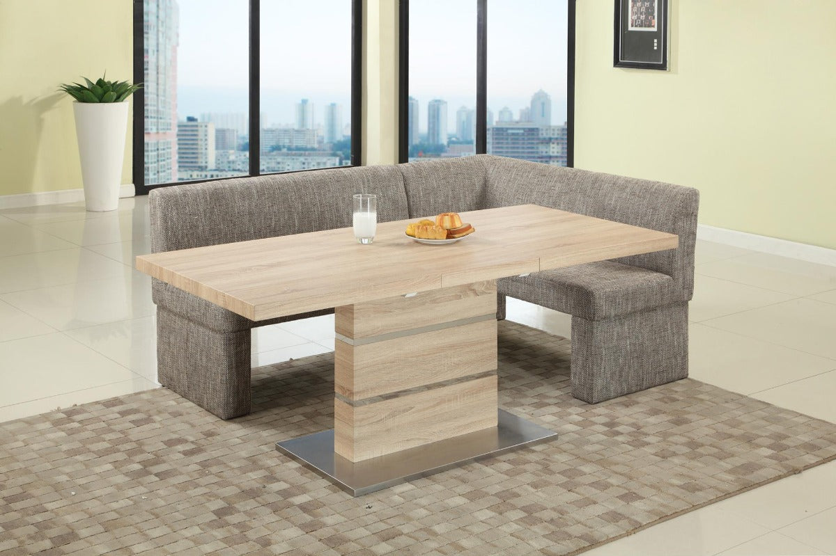 Chintaly Labrenda Modern Extendable All-Wood Dining Table