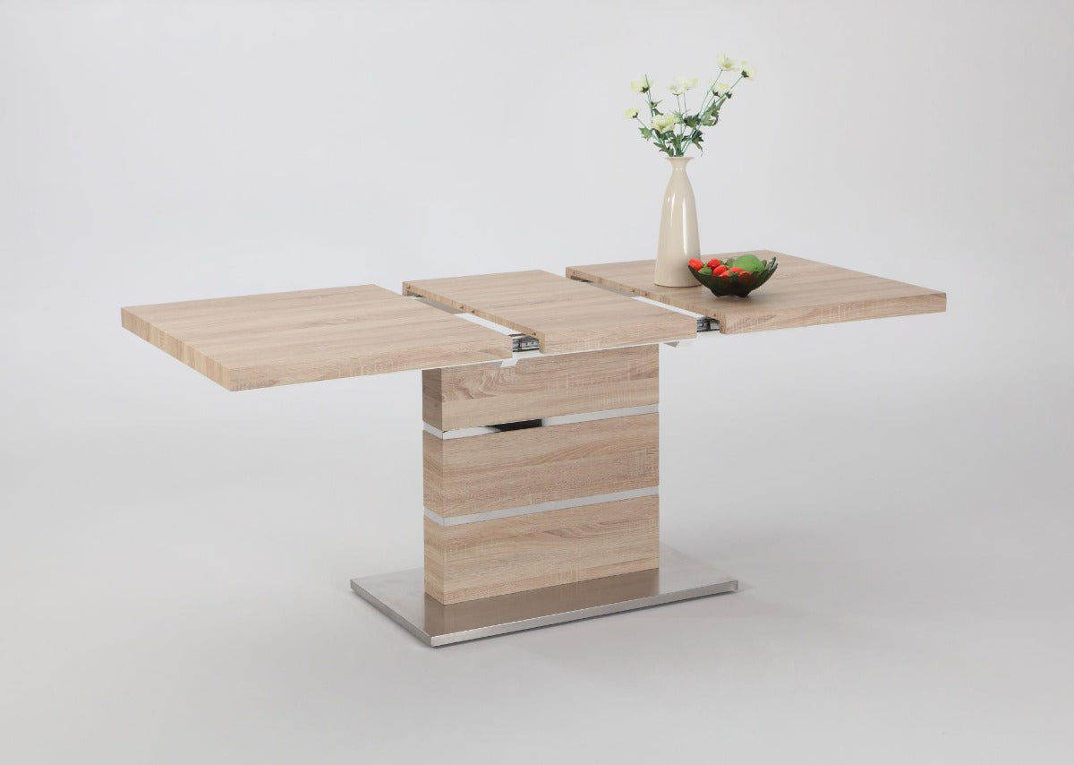 Chintaly Labrenda Modern Extendable All-Wood Dining Table