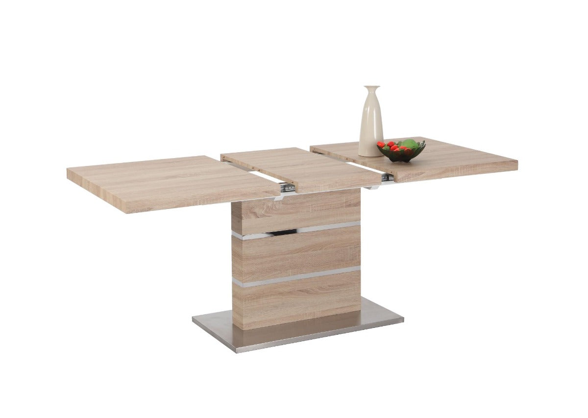 Chintaly Labrenda Modern Extendable All-Wood Dining Table