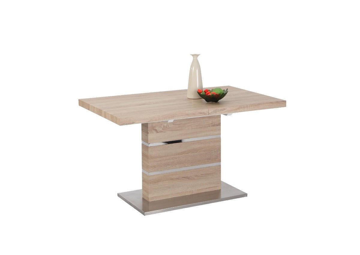 Chintaly Labrenda Modern Extendable All-Wood Dining Table