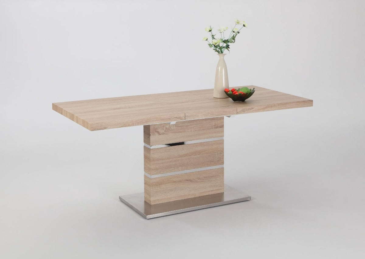 Chintaly Labrenda Modern Extendable All-Wood Dining Table