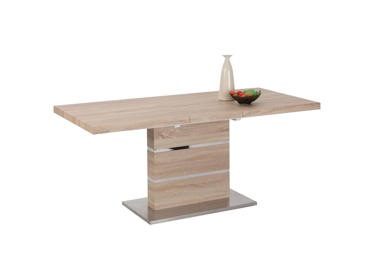 Chintaly Labrenda Modern Extendable All-Wood Dining Table