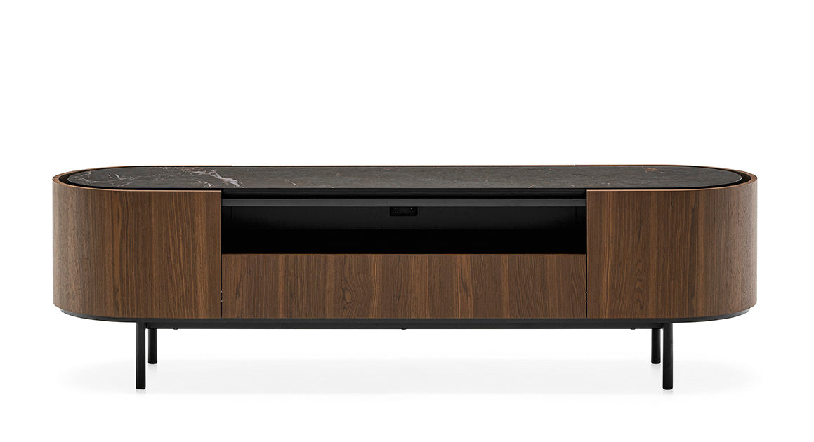 Calligaris Lake CS6076-2 Wooden TV Stand with Open Compartment