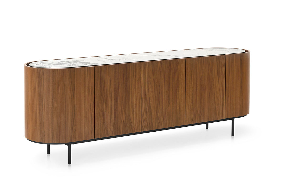 Calligaris Lake CS6076-3 Wooden Sideboard with Ceramic Top