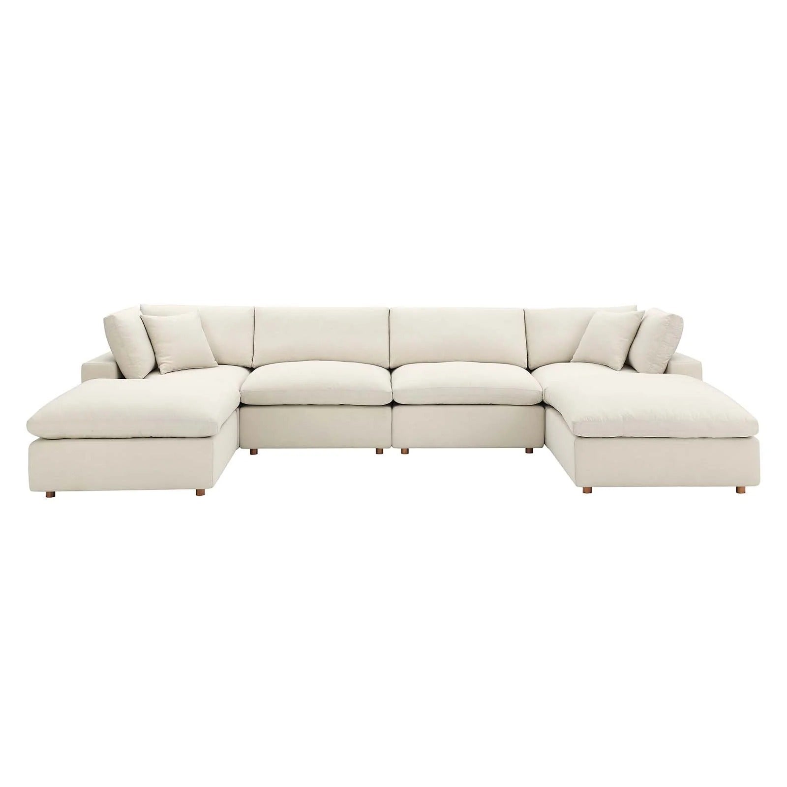 Modway Commix Down Filled Overstuffed 6-Piece Sectional Sofa