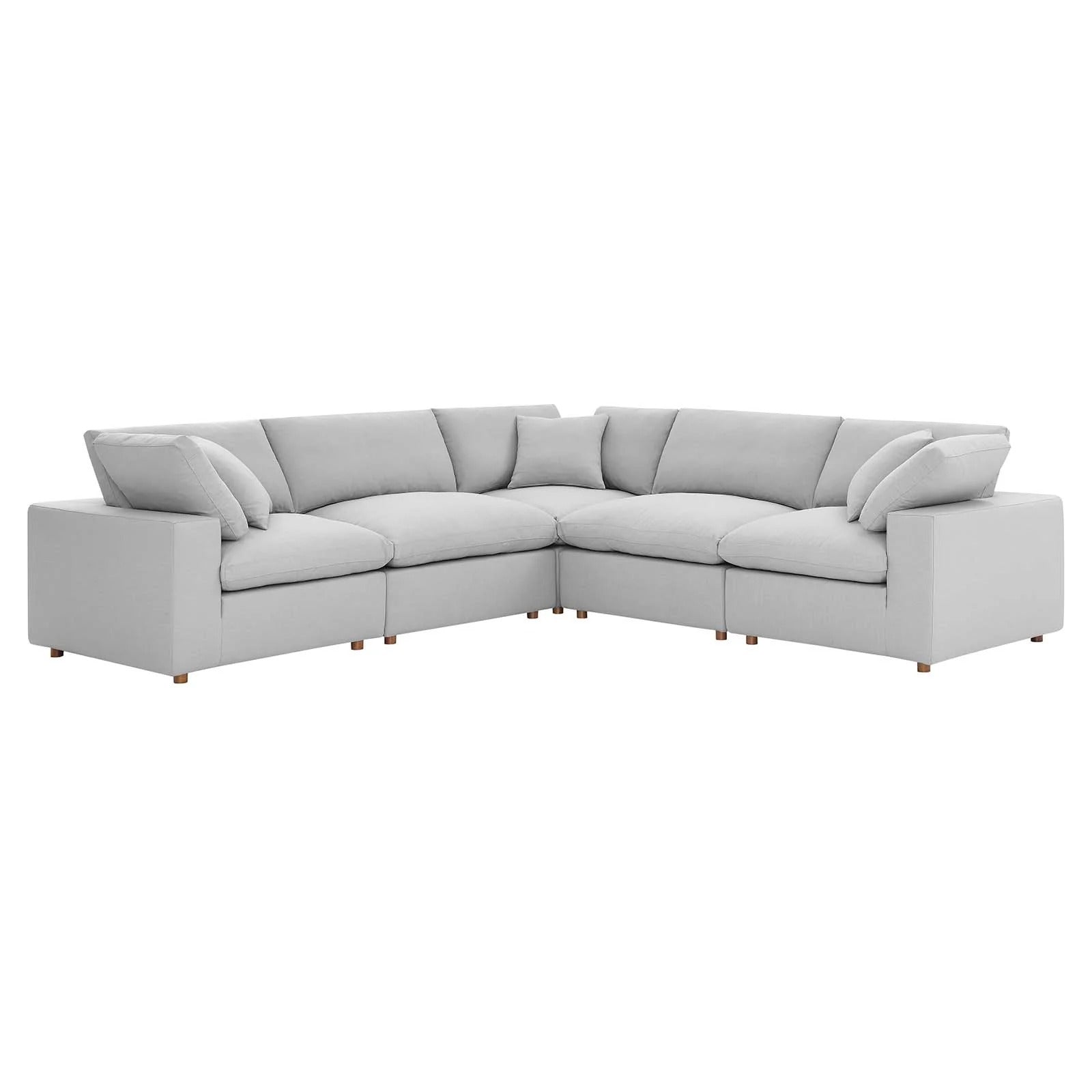 Modway Commix Down Filled Overstuffed 5 Piece 5-Piece Sectional Sofa
