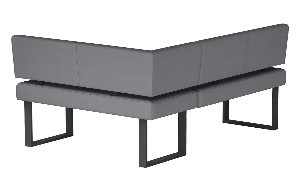 Chintaly Linden 2-Piece Contemporary Dining Set with Wooden Dining Table & Nook