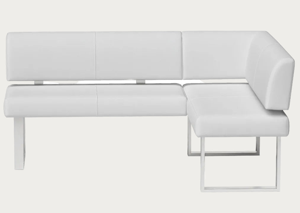 Linden white sectional sofa