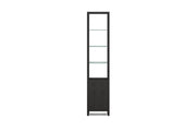 BDI Linea Double Glass Modern Shelf Extension