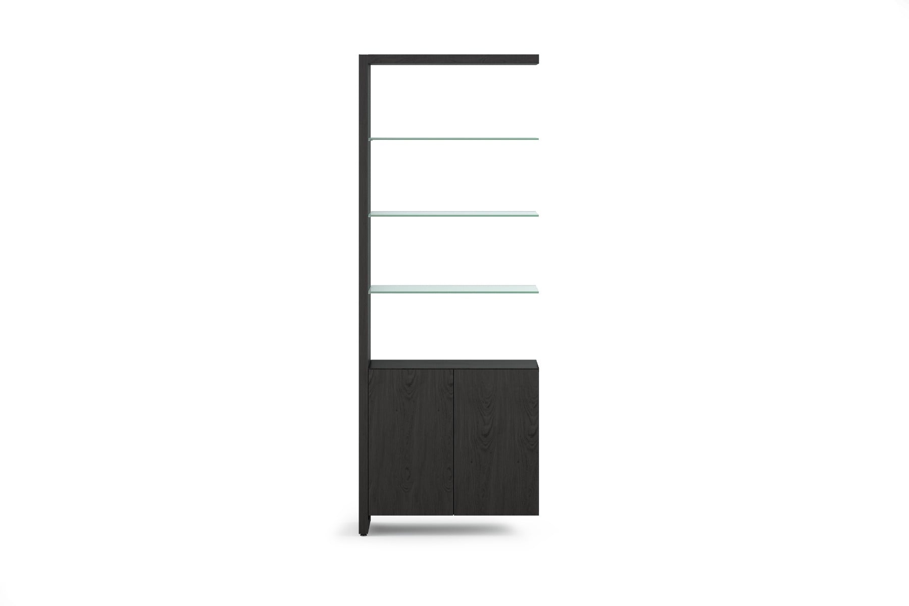 BDI Linea 5802A Double Glass Modern Shelf Extension