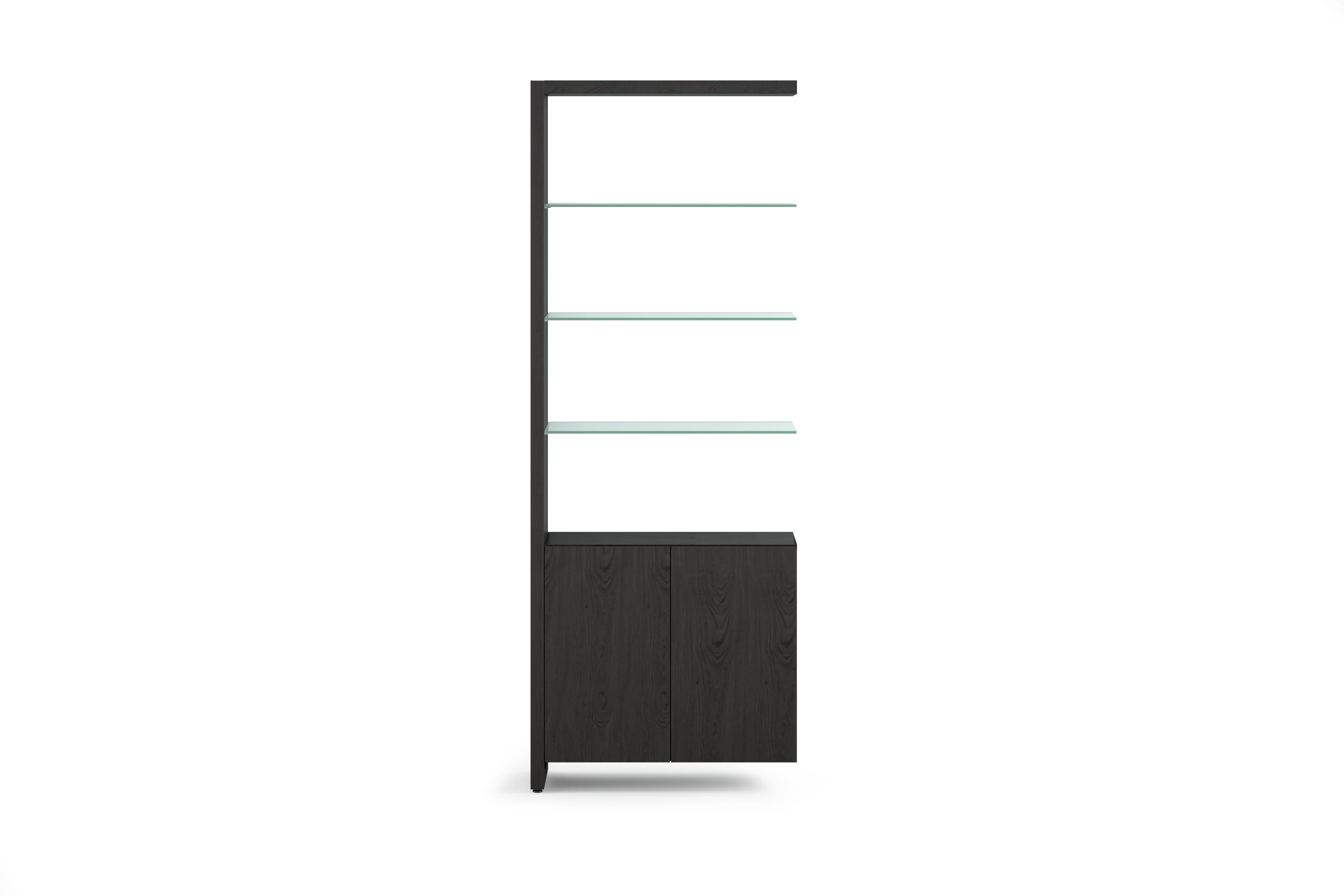 BDI Linea 5802A Double Glass Modern Shelf Extension