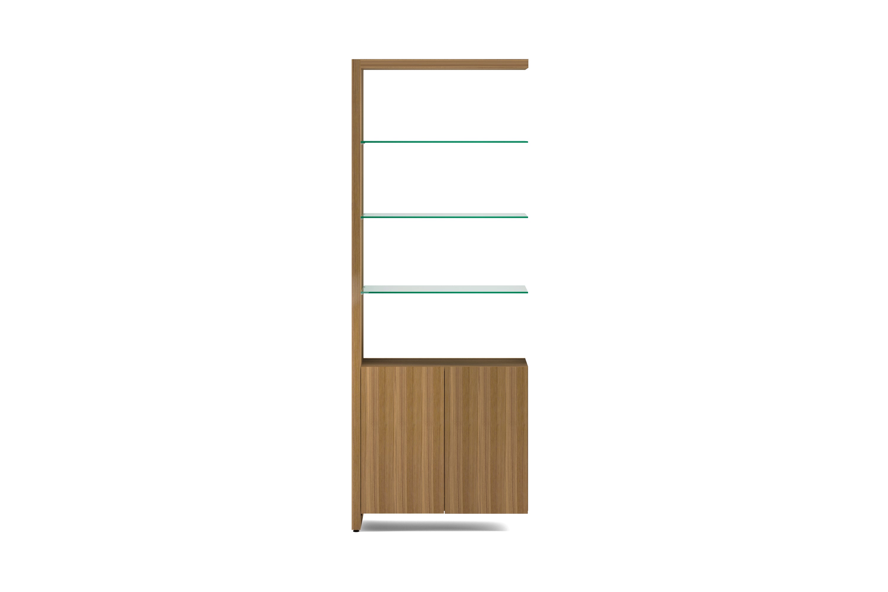 BDI Linea 5802A Double Glass Modern Shelf Extension