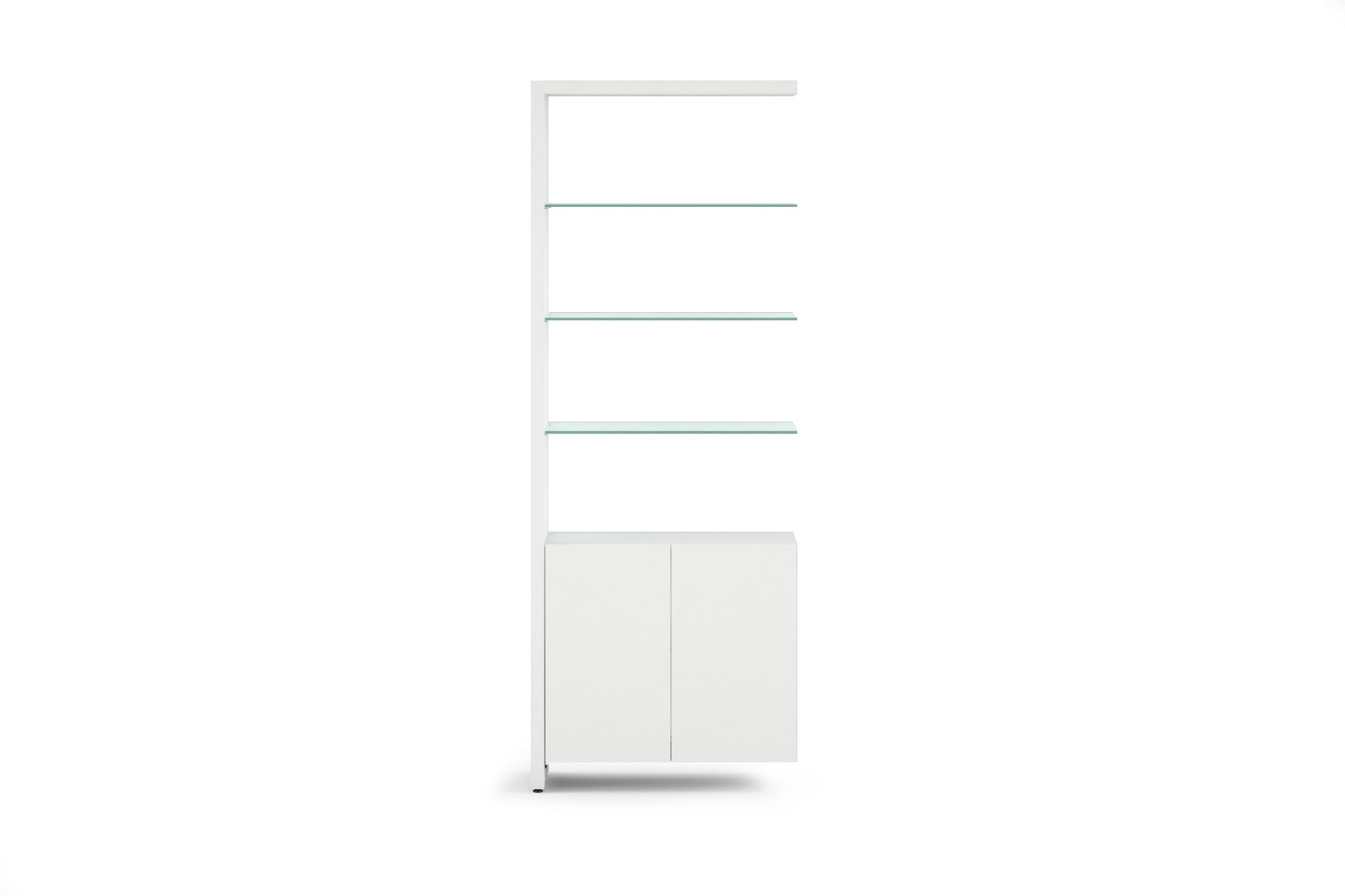 BDI Linea 5802A Double Glass Modern Shelf Extension