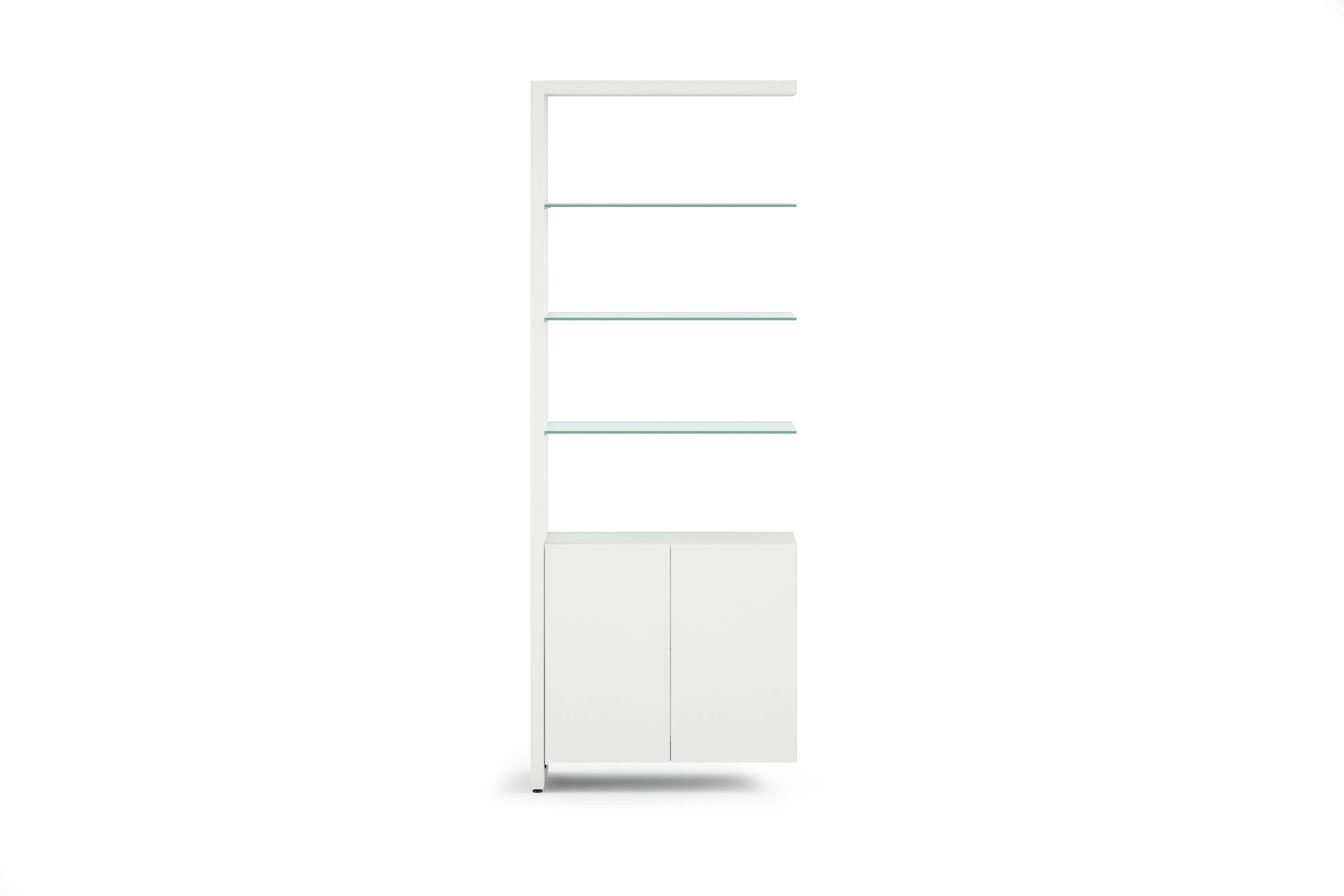 BDI Linea 5802A Double Glass Modern Shelf Extension