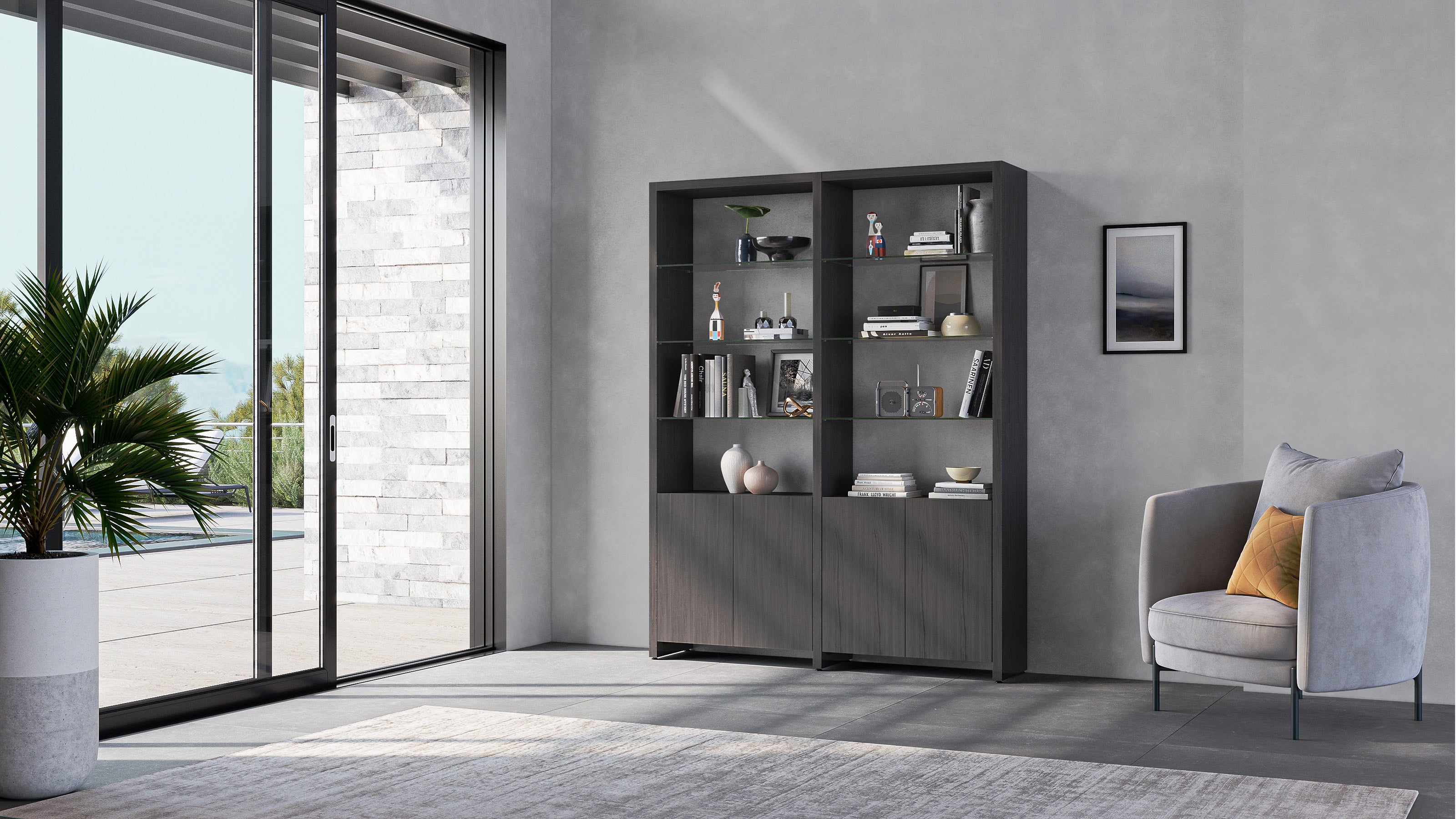BDI Linea ™ 580022 2-Shelf System | 64" Wide