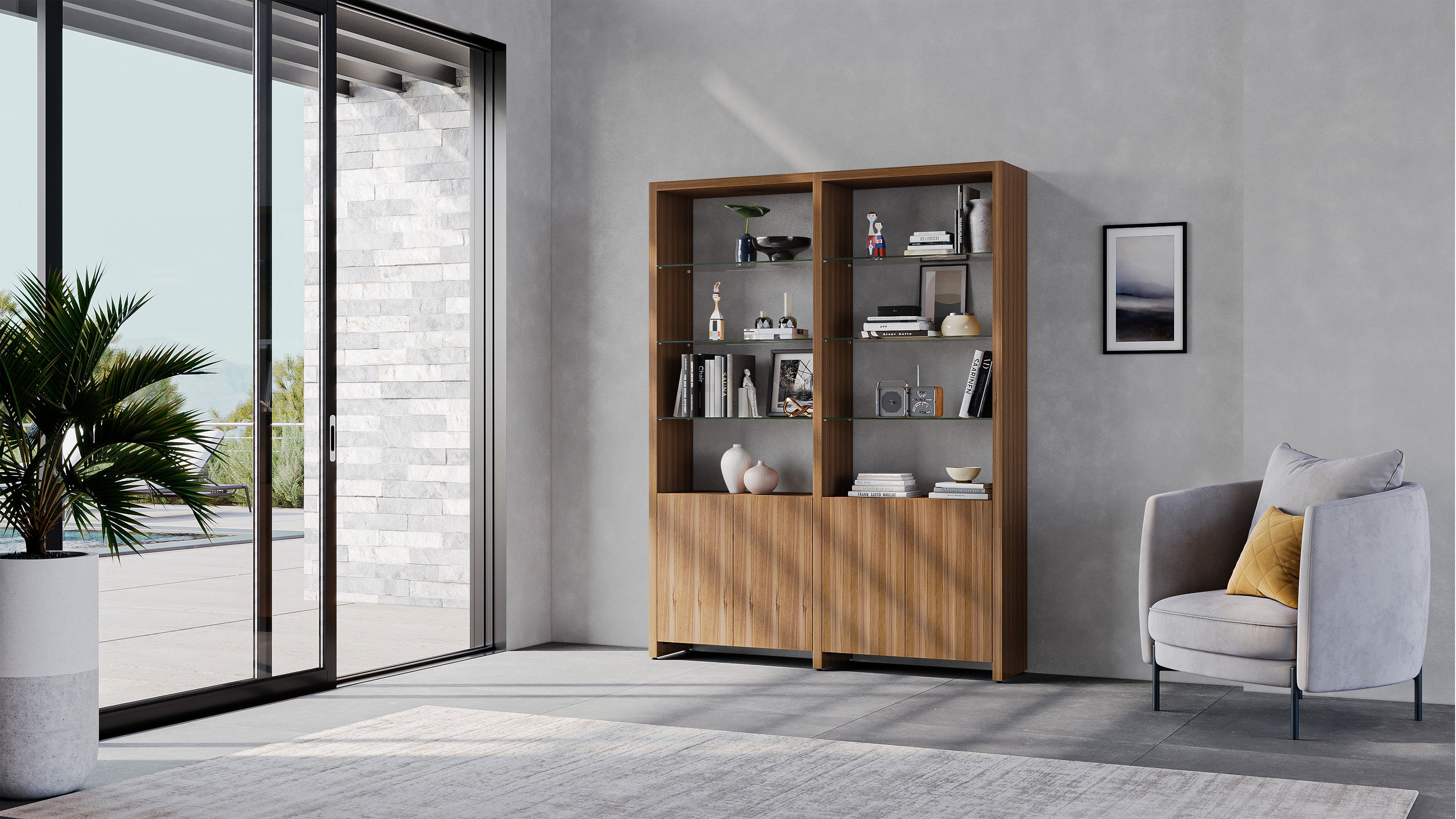 BDI Linea ™ 580022 2-Shelf System | 64" Wide