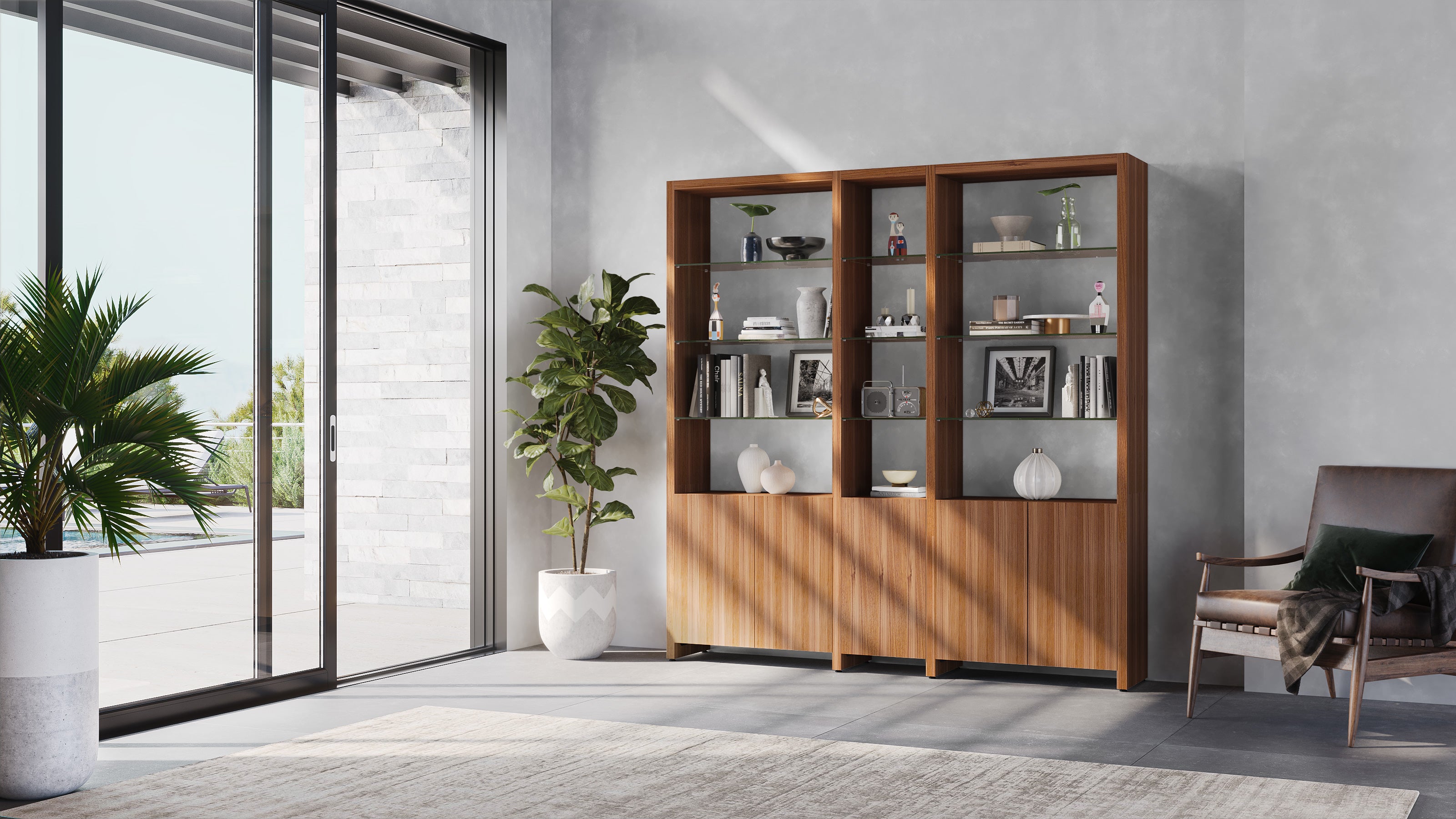 BDI Linea ™ 580212 3-Shelf System | 81" Wide