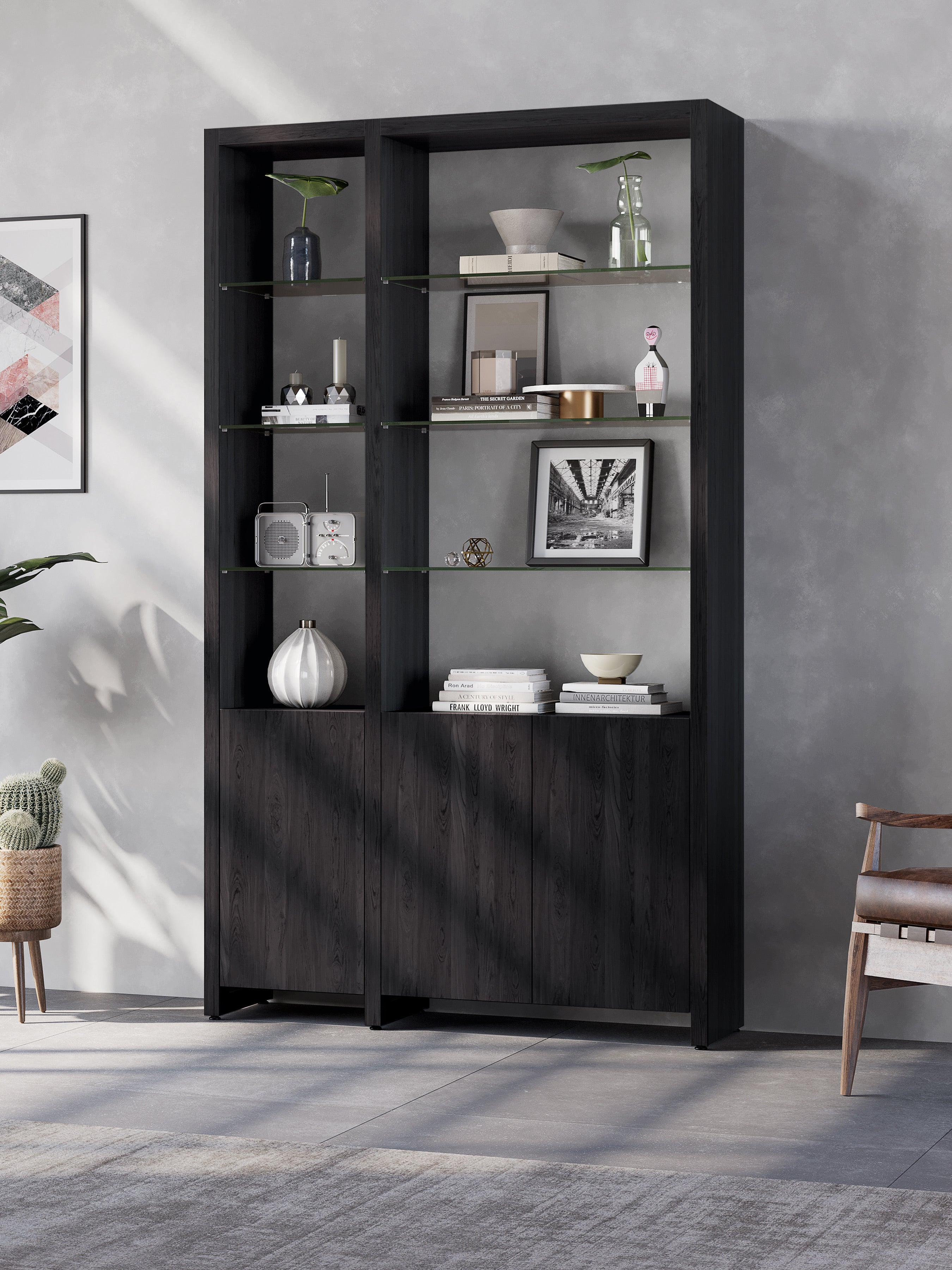 BDI Linea ™ 580012 2-Shelf System | 50" Wide