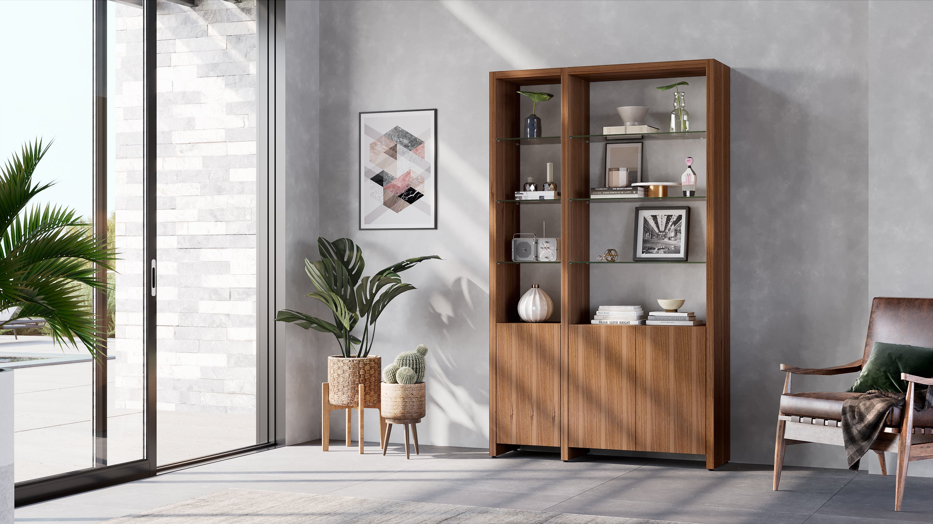 BDI Linea ™ 580012 2-Shelf System | 50" Wide
