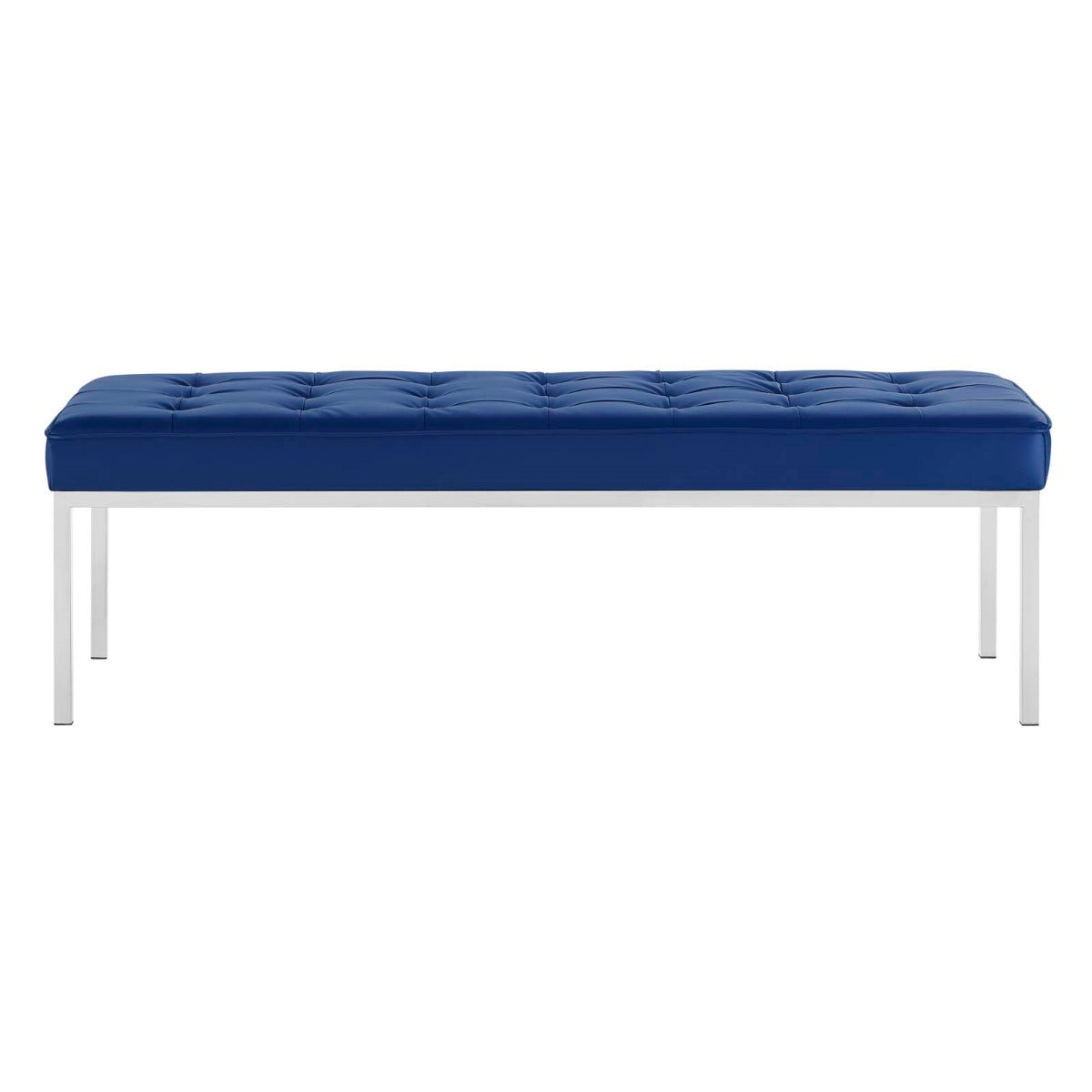 Modway Loft Tufted Large Upholstered Faux Leather Bench