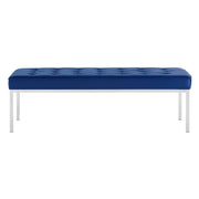 Modway Loft Tufted Large Upholstered Faux Leather Bench