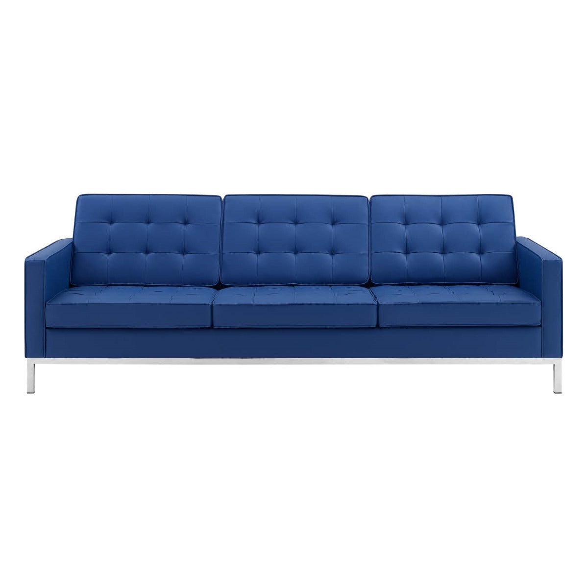 Modway Loft Tufted Upholstered Faux Leather Sofa