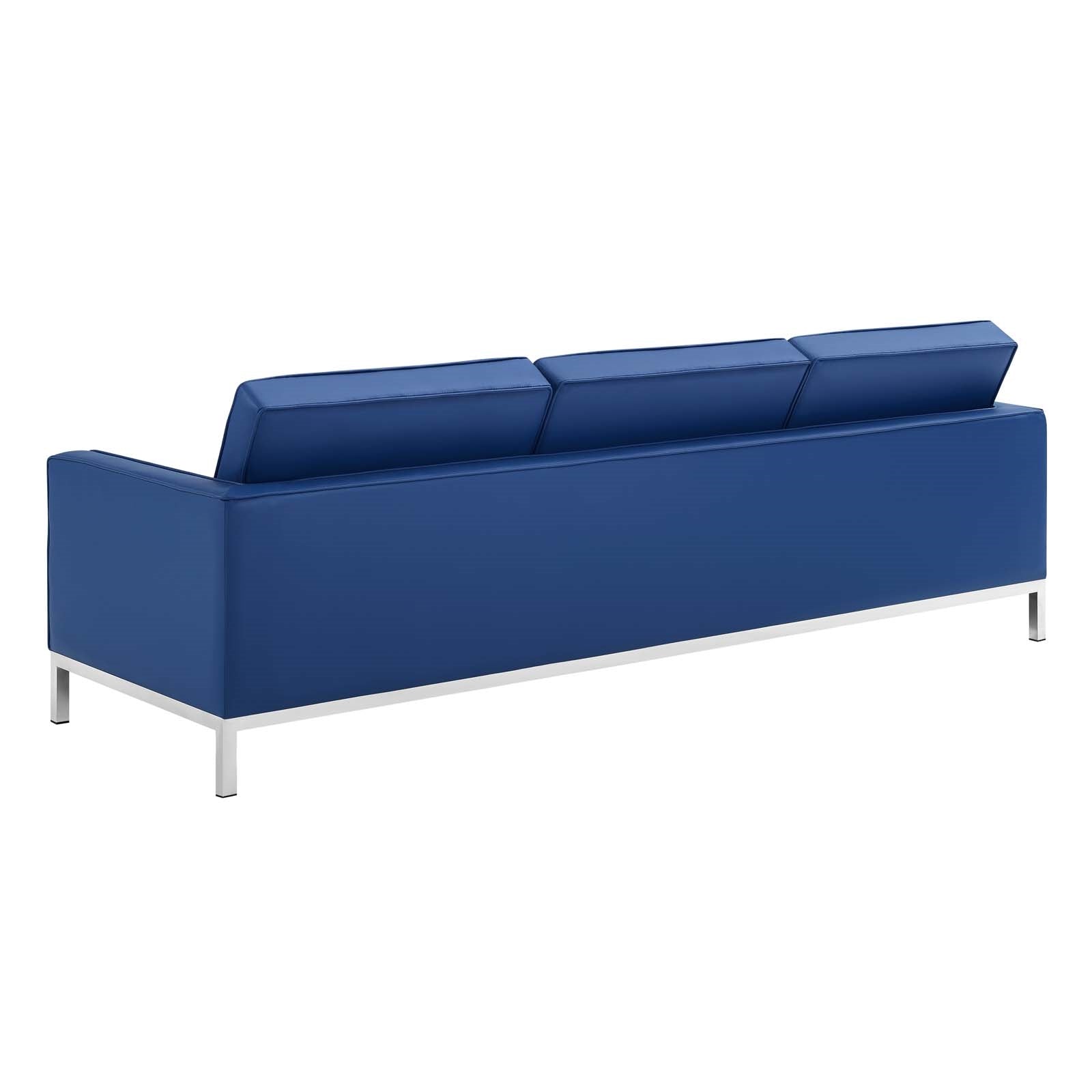 Modway Loft Tufted Upholstered Faux Leather Sofa