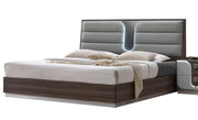 Chintaly London Queen Bed with Headboard LED Lighting