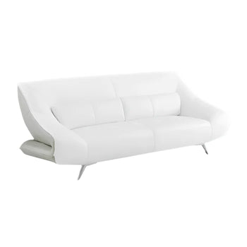 Madrid Modern Sofa, White-Grey