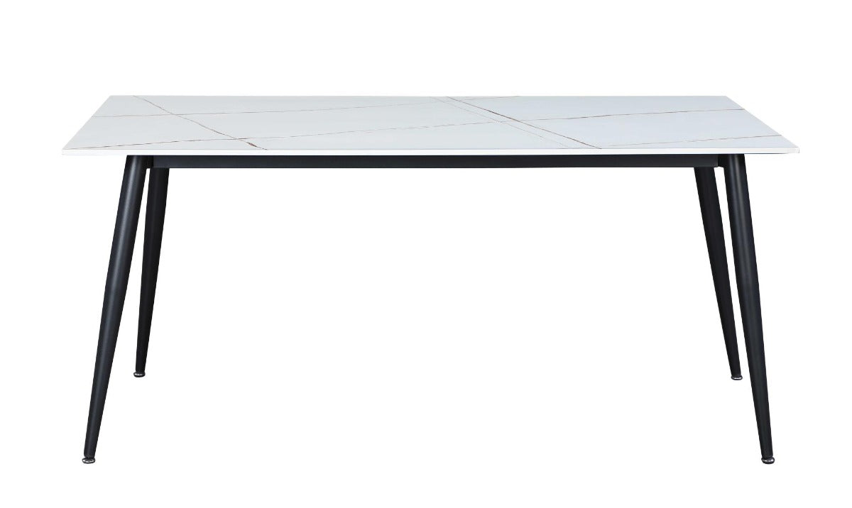 Chintaly Mary Contemporary Dining Table with Sintered Stone Top