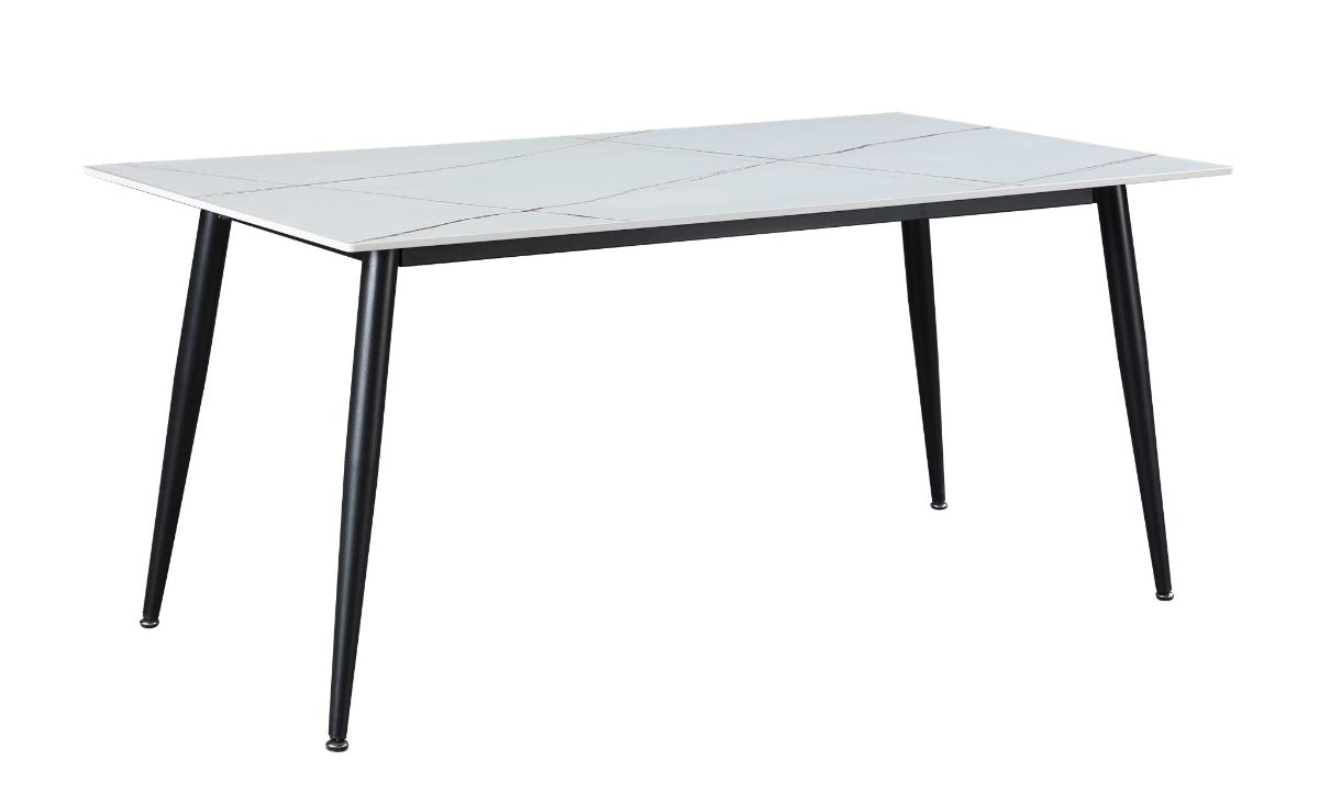 Chintaly Mary Contemporary Dining Table with Sintered Stone Top