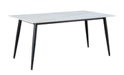 Chintaly Mary Contemporary Dining Table with Sintered Stone Top