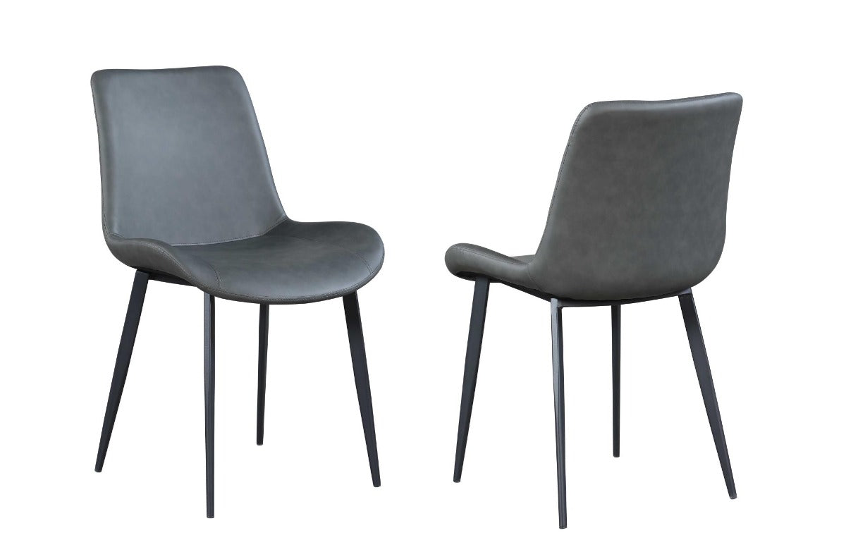 Chintaly Mary Contemporary Dining Set with Sintered Stone Top & 4 Chairs