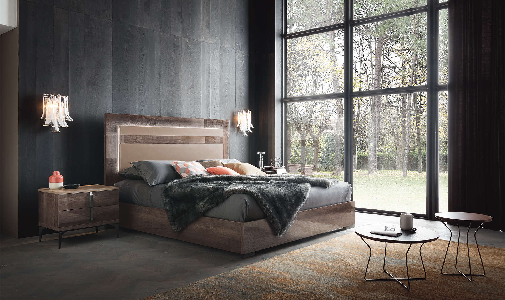 Matera Bed with the Lighting System, King | Alf + Da Fre, $1,600.00, ALF, 