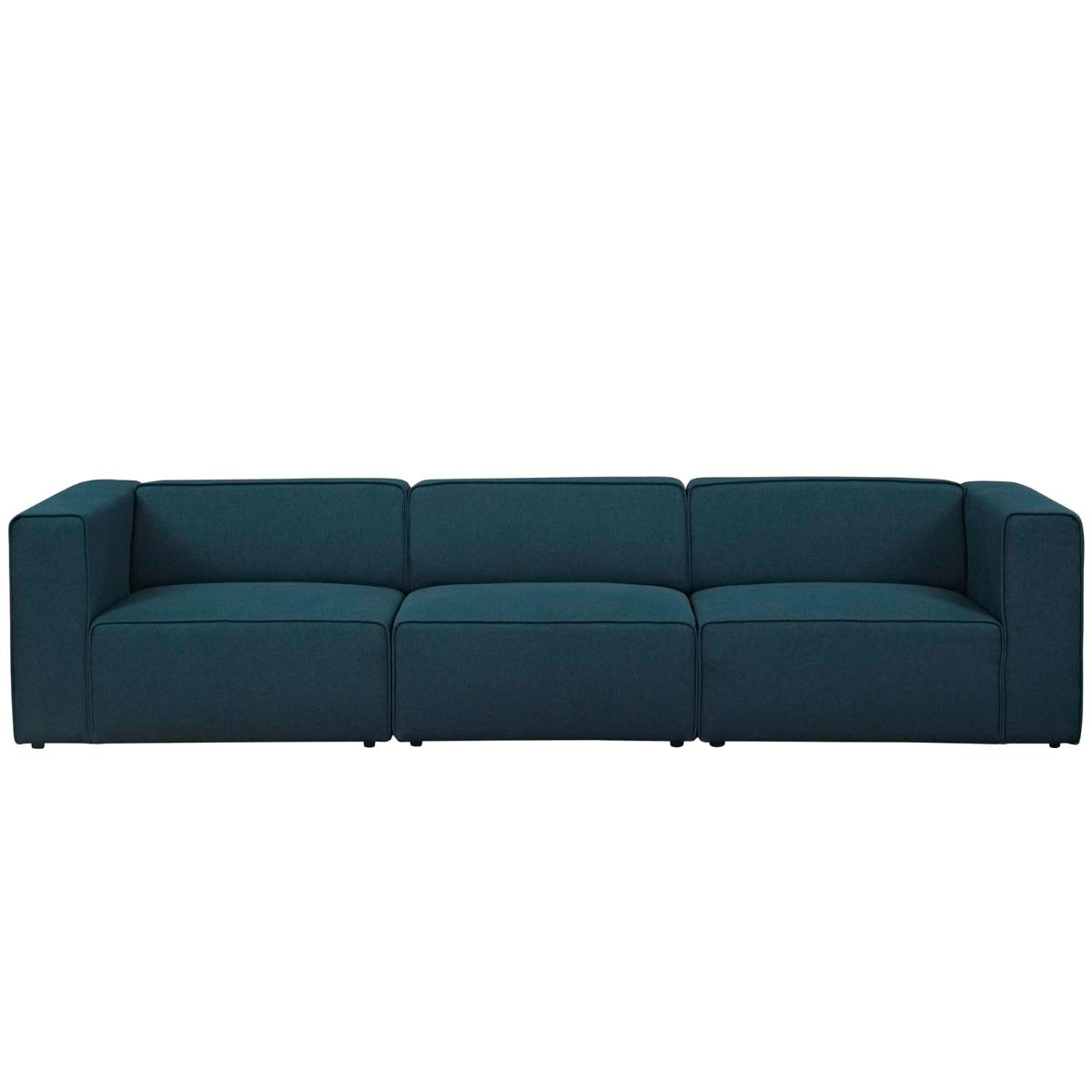 Modway Mingle 3 Piece Upholstered Fabric Sectional Sofa
