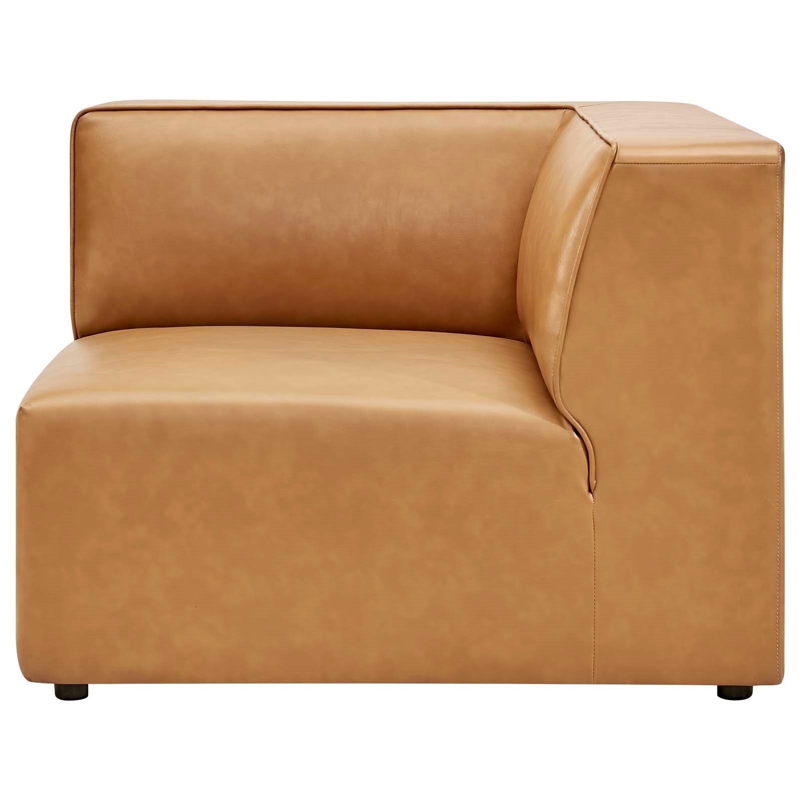 Modway Mingle Vegan Leather Corner Chair