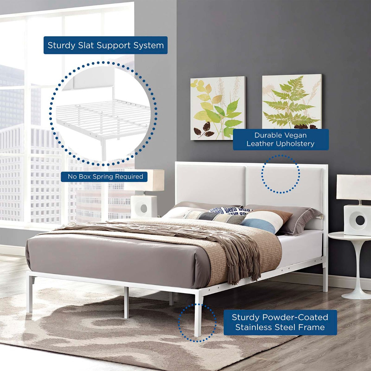 Modway Della Vinyl Bed