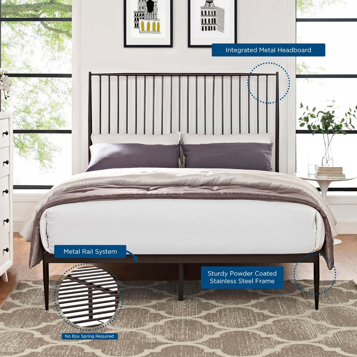 Modway Annika Platform Bed, Queen